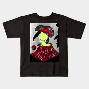 Perfume Botticelli Green Face Kids T-Shirt